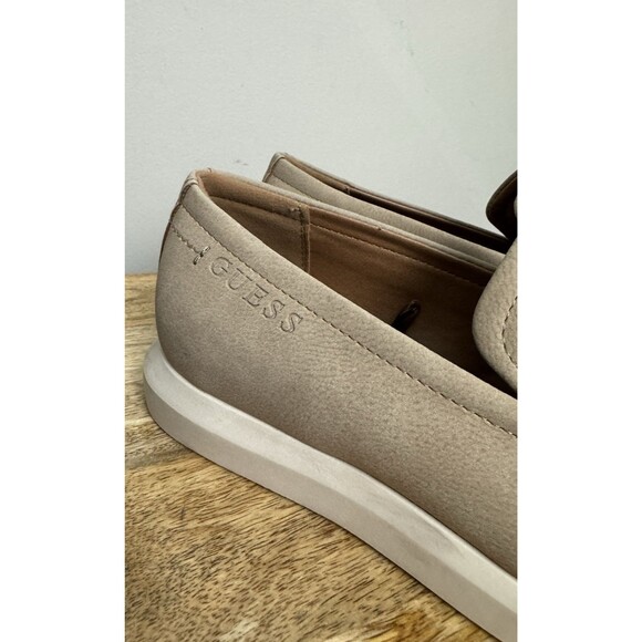 Men\'s Guess Slip On Shoes 7.5 Faux Leather Tan Casual Sandy Comfort Sole Moc Toe main image 7